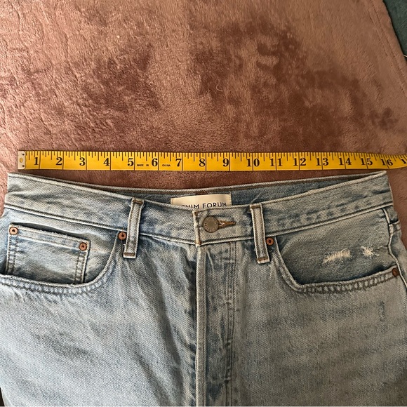 Aritzia Denim Forum The Yoko Hi-Rise Mid-Thigh Denim Short - Sz 31 - Picture 10 of 12